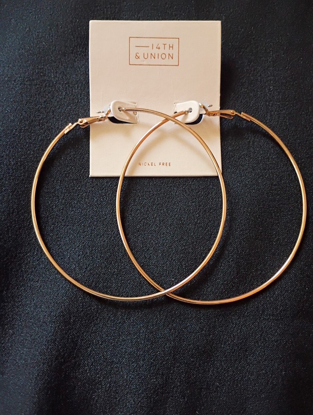 Large Gold Hoop Earrings Lightweight Statement Hoops